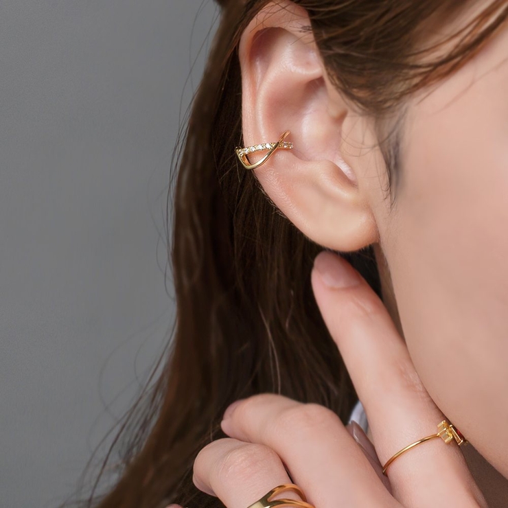 イヤーカフ 金属アレルギー ニッケルフリー | CREAM-DOT | 詳細画像1 