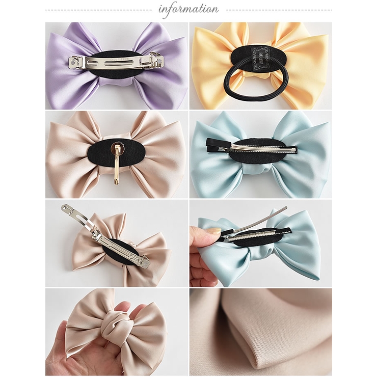 リボン バレッタ ヘアゴム | curvy's  | 詳細画像7 