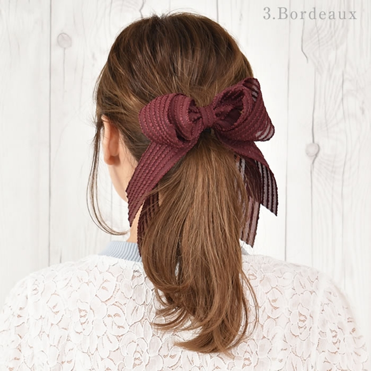 リボン バレッタ ヘアゴム | curvy's  | 詳細画像9 