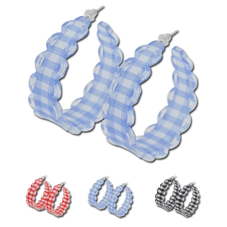 (プラギンガムフープピアス)ピアス アクセサリー ジュエリー | curvy's  | 詳細画像5 