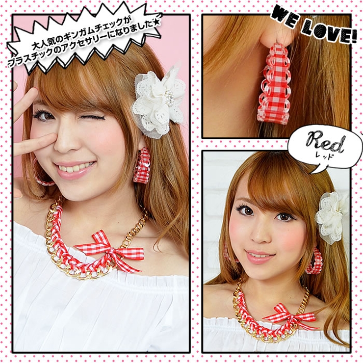 (プラギンガムフープピアス)ピアス アクセサリー ジュエリー | curvy's  | 詳細画像6 