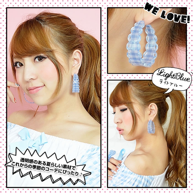 (プラギンガムフープピアス)ピアス アクセサリー ジュエリー | curvy's  | 詳細画像7 