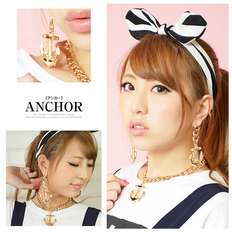 (ゴールドマリンモチーフピアス)ピアス アクセサリー ジュエリー | curvy's  | 詳細画像5 