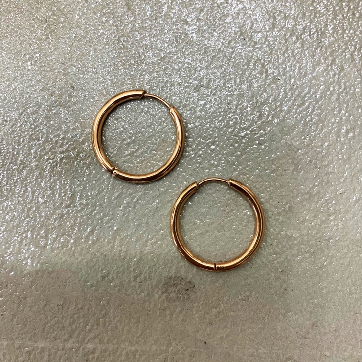 ステンレスフープ二個セット ピアス アクセサリー | DAESE TOKYO | 詳細画像1 