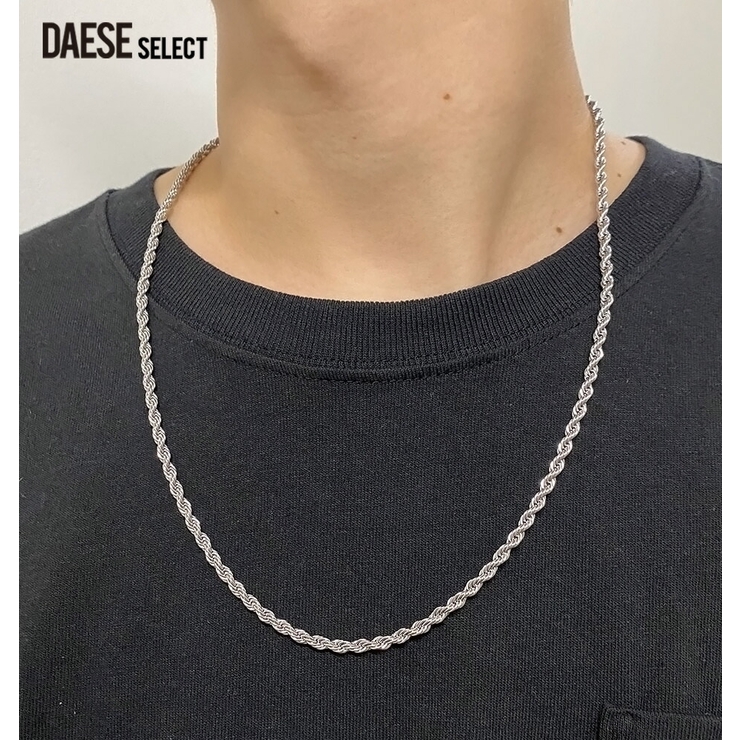 ロープチェーンネックレス 全2色 ネックレス[品番：PBIW0001047