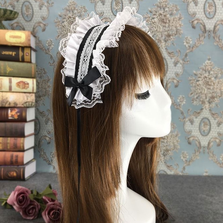 CV Select【シーブイセレクト】フリルヘッドドレス 全2色ブラック | ililil | 詳細画像1 