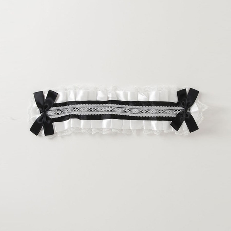 CV Select【シーブイセレクト】フリルヘッドドレス 全2色ブラック | ililil | 詳細画像4 