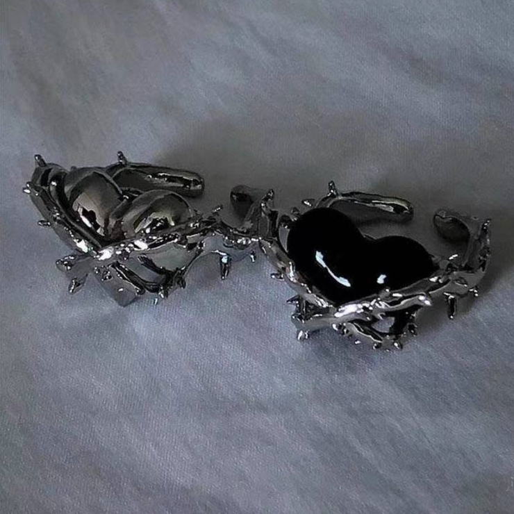 注目ブランド■NUMBERING■大人気 マインハートリング 2カラー MYSTERIOUS HEART RUBY PINKIE RING(2ZR1481)K18 ピンキーリング