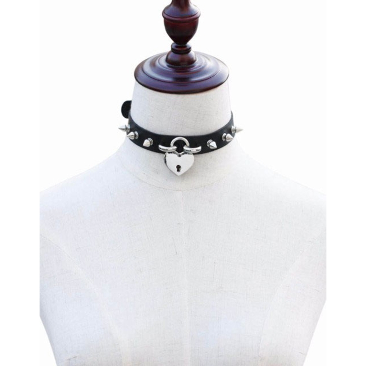 NOVESSELハートロックスタッズチョーカー 全2色 ラック | ililil | 詳細画像5 