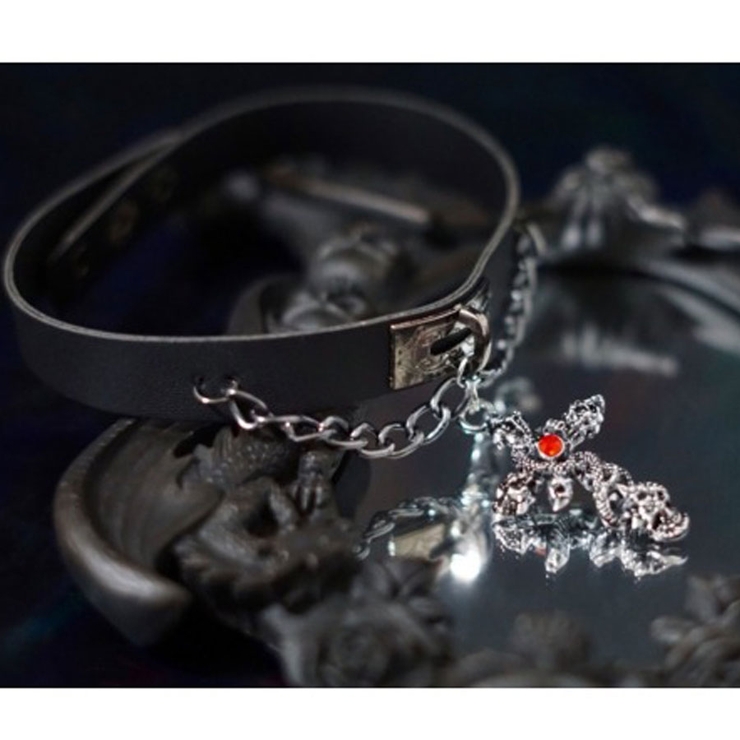 CV Select【シーブイセレクト】チェーンクロスチョーカー 全1色ブラック | ililil | 詳細画像5 