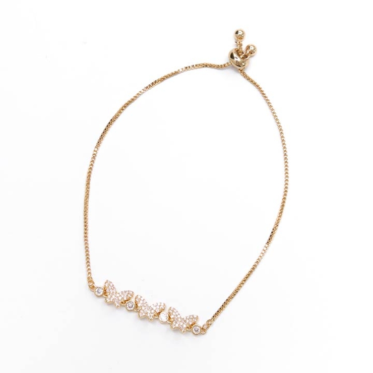 ルミナスバタフライビジューブレスレット[店内アクセ] | Dazzy | 詳細画像3 