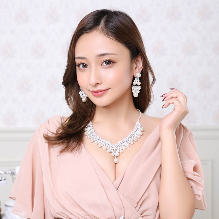 ネックレス ピアス セット[品番：DY000019538]｜Dazzy（デイジー）の