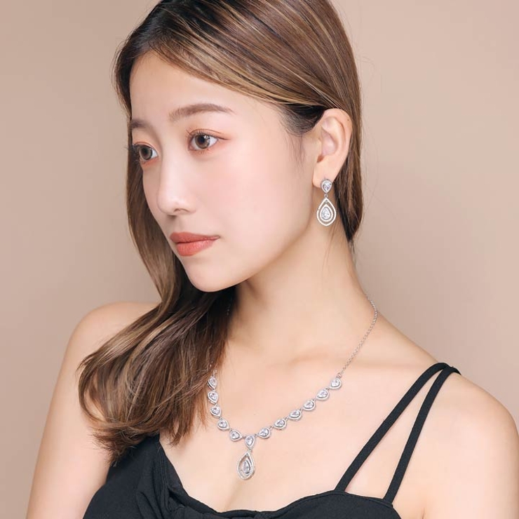 ネックレス ピアス セット[品番：DY000023253]｜Dazzy（デイジー