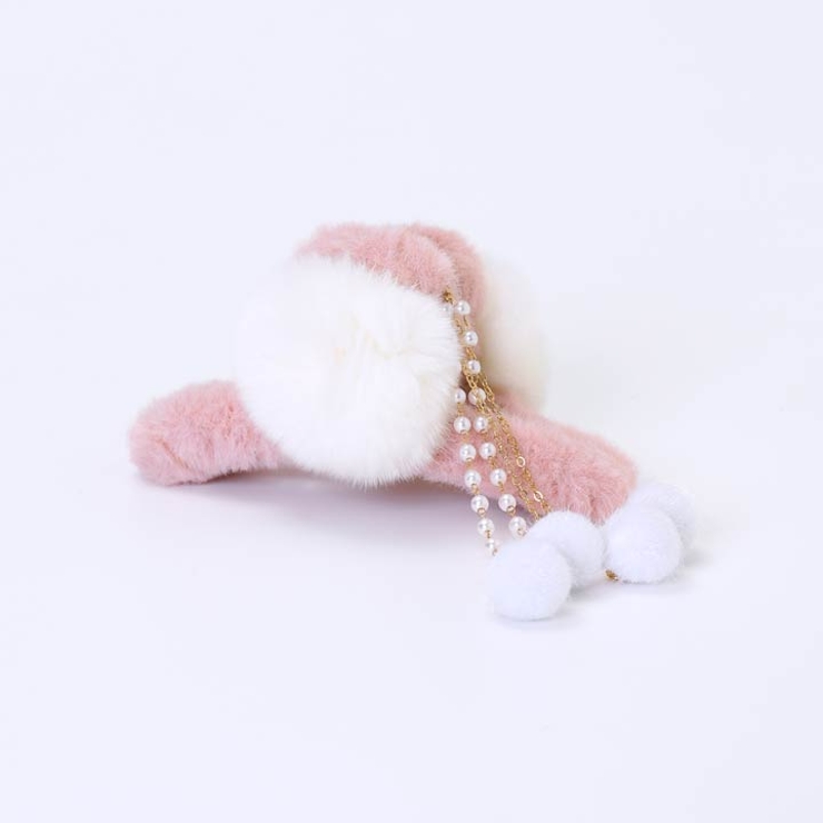 シンプルファーヘアクリップ|クリップレディースアクセサリージュエリーパーティーゴージャス結婚式二次会ウェディング派手かわいいおしゃれ