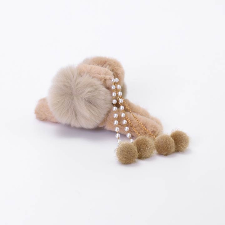シンプルファーヘアクリップ|クリップレディースアクセサリージュエリーパーティーゴージャス結婚式二次会ウェディング派手かわいいおしゃれ