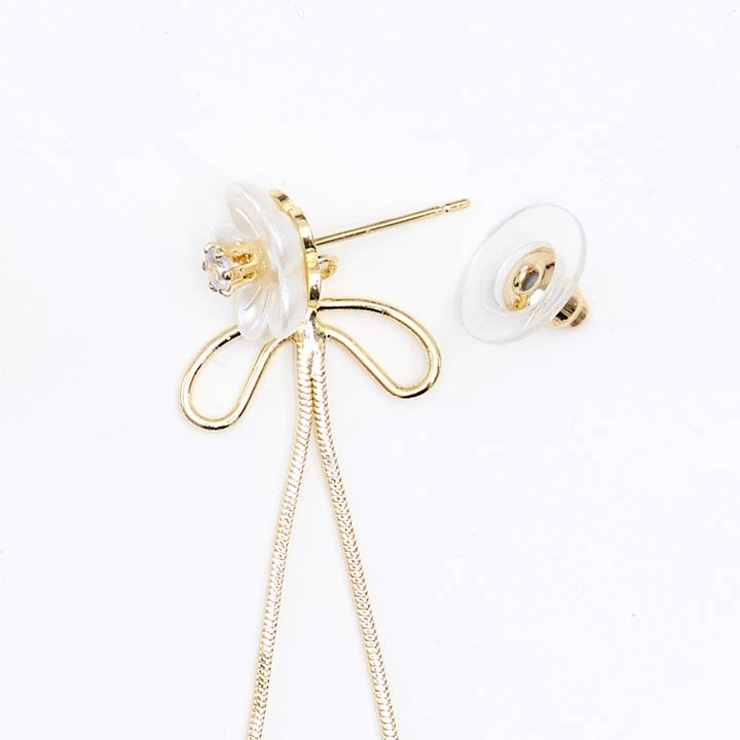 ミドルチェーンフラワーピアス | Dazzy | 詳細画像5 