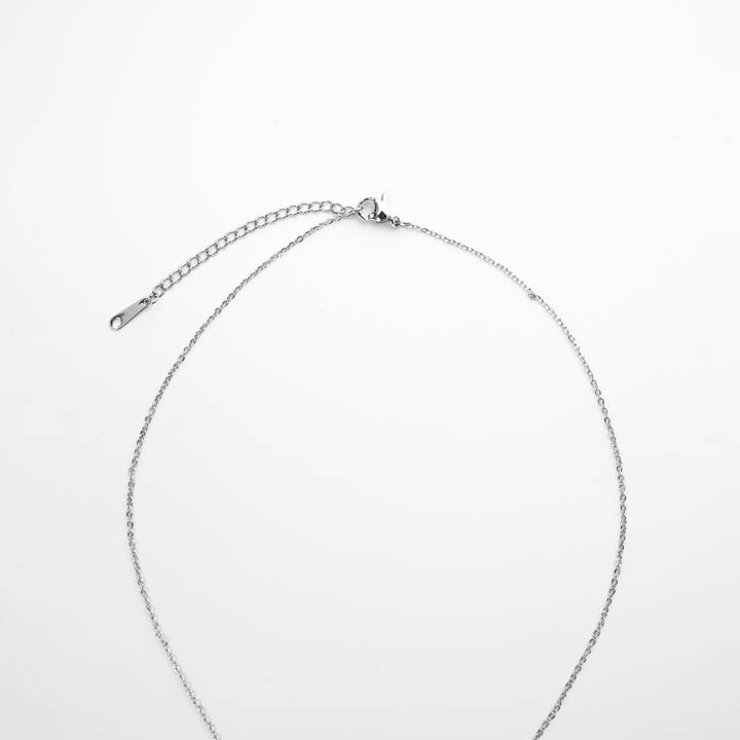 クローバーモチーフシルバービジューネックレス[店内アクセ] | Dazzy | 詳細画像4 