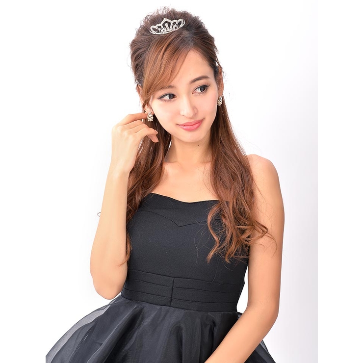 【さん】ティアラ A054 ハートデザインティアラ おしゃれ 結婚式 ウェディングの