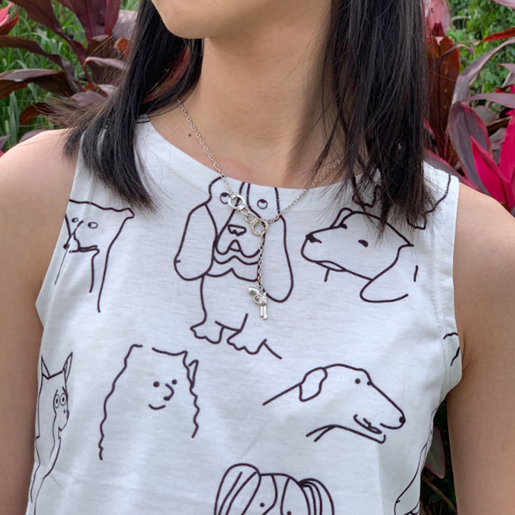 ピストル＆ハンドカフモチーフ ネックレス シルバー | Decorative  | 詳細画像3 