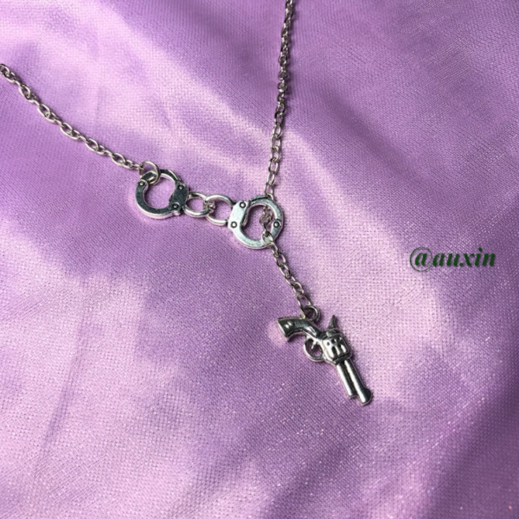 ピストル＆ハンドカフモチーフ ネックレス シルバー | Decorative  | 詳細画像5 