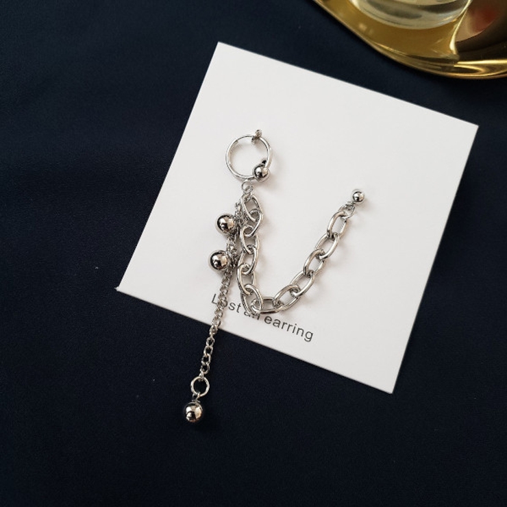 シルバーチェーン イヤーカフピアス 片耳用 | Decorative  | 詳細画像6 