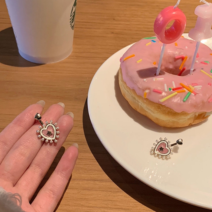 Cuteなピンクハートピアス | Decorative  | 詳細画像6 