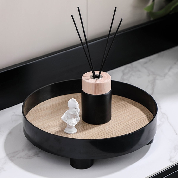 丸型 トレー 脚付きトレー[品番：DCTW0002948]｜Decorative