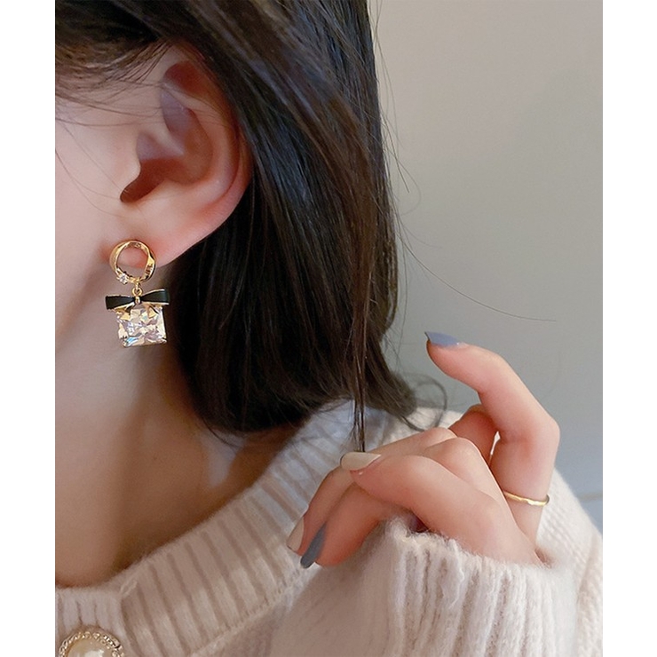 配色 リボン クリア | レースレディース  | 詳細画像4 