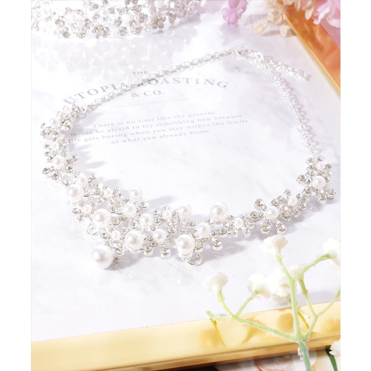 【3点セット】パール×ビジュー フラワーモチーフ ウエディング | レースレディース  | 詳細画像12 