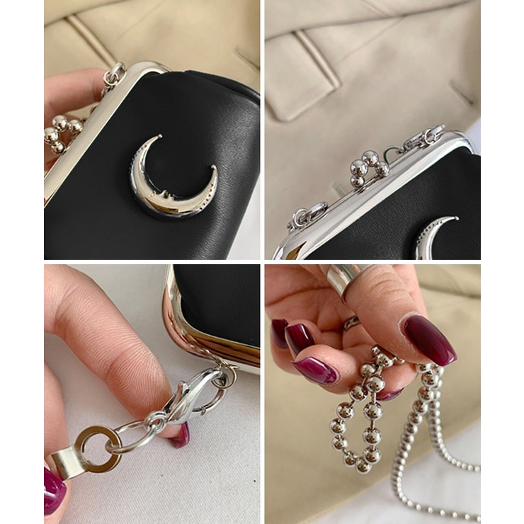 レザー調 ボールチェーン ムーンモチーフ | レースレディース  | 詳細画像17 