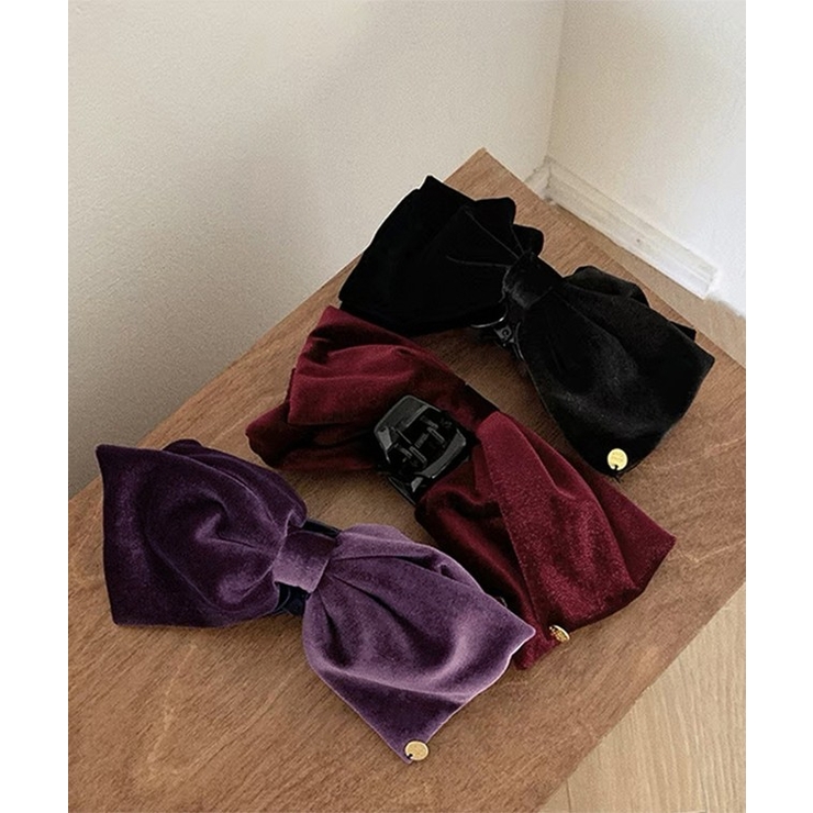 ベロア調 ビッグ リボン | レースレディース  | 詳細画像16 