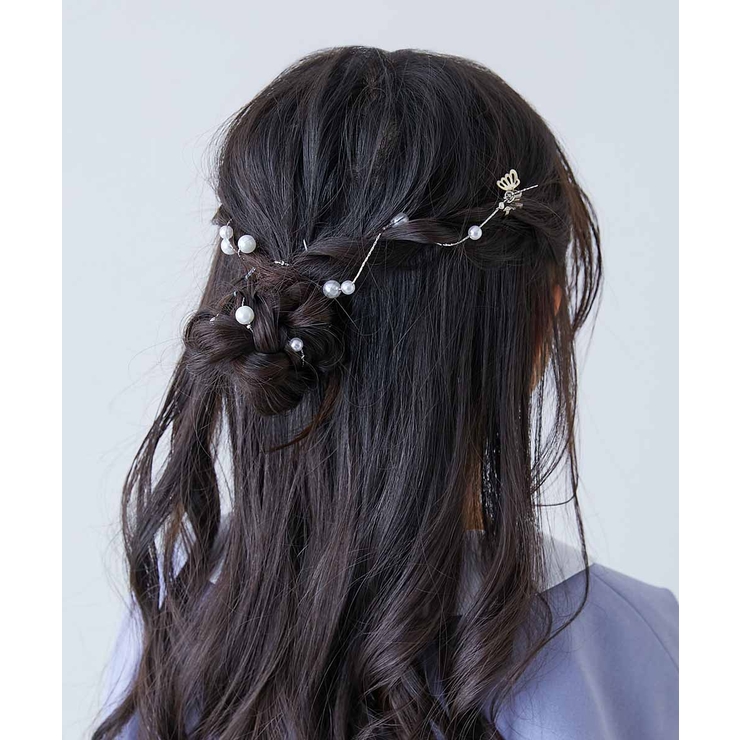 003-ガーランド-パール | フォーマルにも和装にも えらべるパールヘアアクセサリー 子供服 | devirock