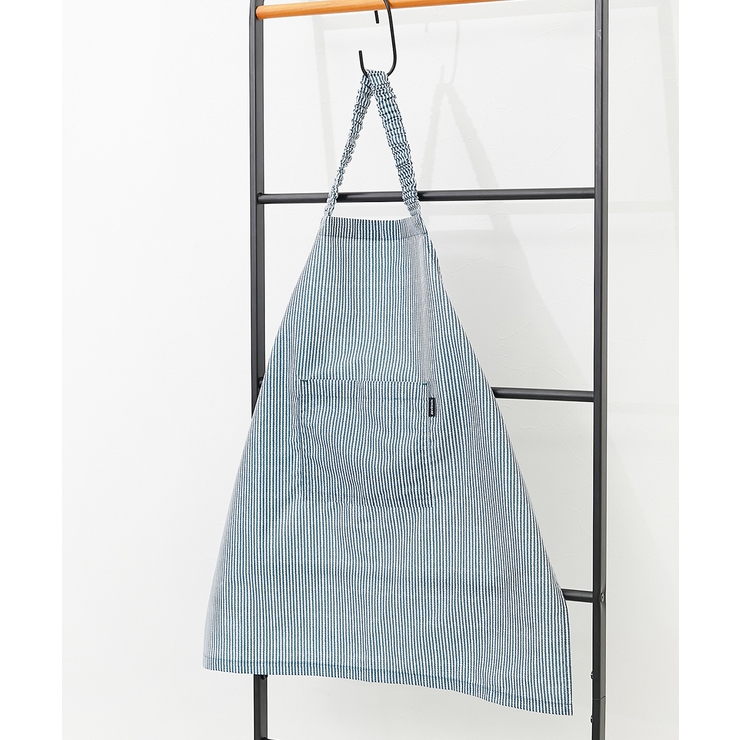 005-ヒッコリー-ブルー | 速乾 しわになりにくい エプロン | devirock