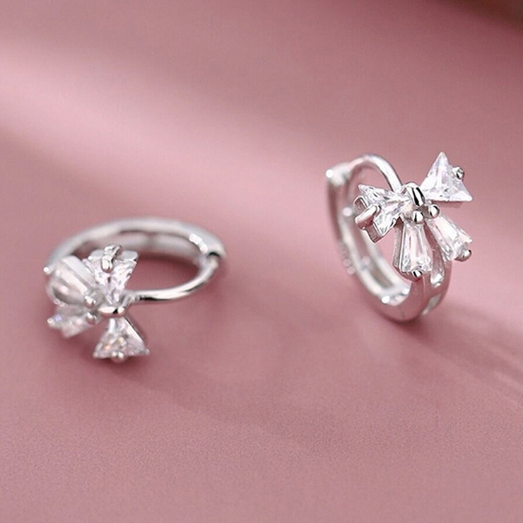 リボン フープピアス 両耳用 | インナーショップDiamondHearts  | 詳細画像2 