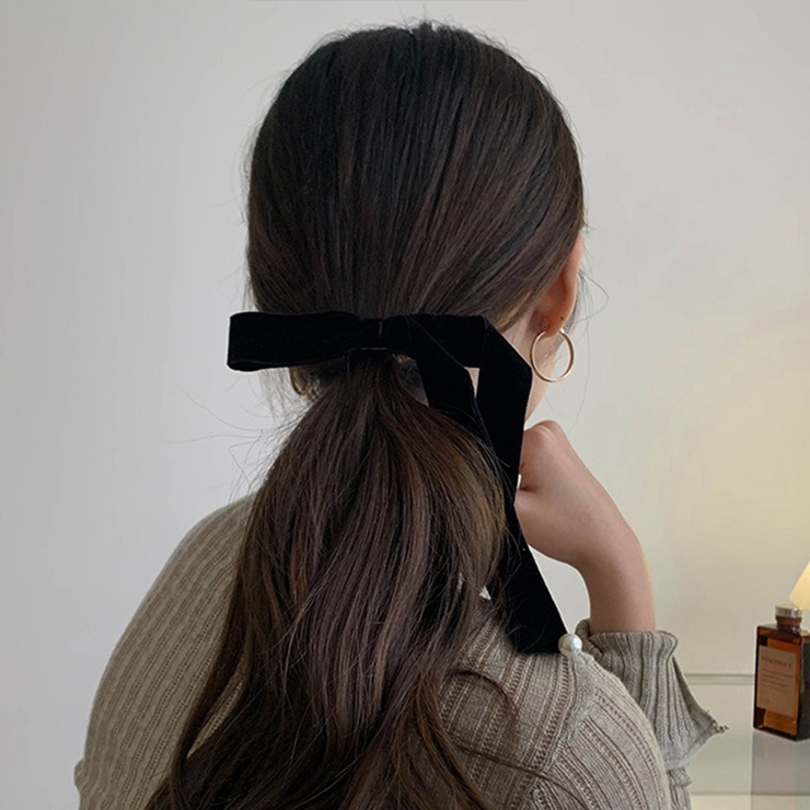 パール付変形リボンヘアクリップ | インナーショップDiamondHearts  | 詳細画像4 