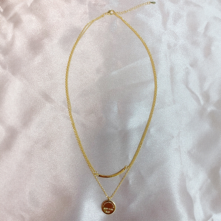 ２連コインネックレス ラウンド スマイル | インナーショップDiamondHearts  | 詳細画像3 