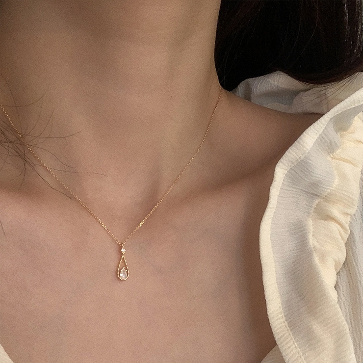 ゴールド | しずく ネックレス ティアドロップ | インナーショップDiamondHearts 