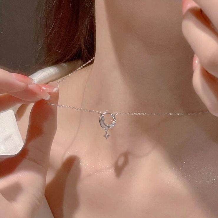 ムーン＆スターネックレス ムーン スター | インナーショップDiamondHearts  | 詳細画像1 