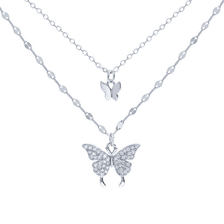 ツインバタフライネックレス ツイン バタフライ | インナーショップDiamondHearts  | 詳細画像5 