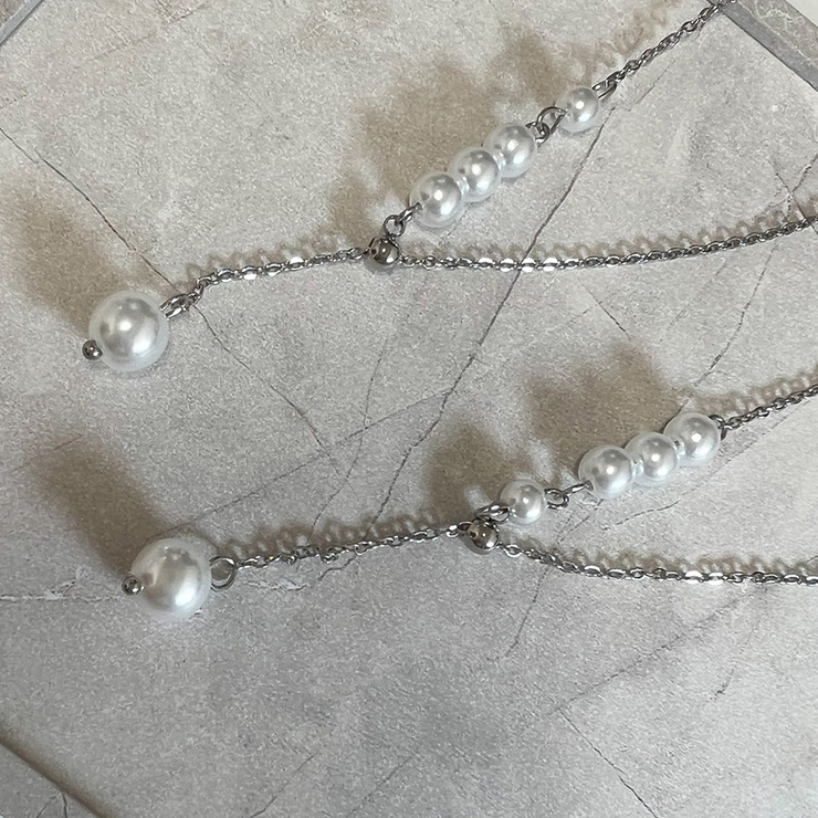 Y字パールネックレス Y字ネックレス パール | インナーショップDiamondHearts  | 詳細画像3 