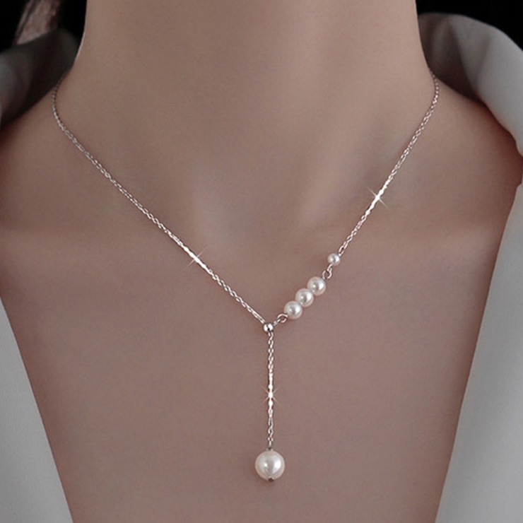 Y字パールネックレス Y字ネックレス パール | インナーショップDiamondHearts  | 詳細画像7 