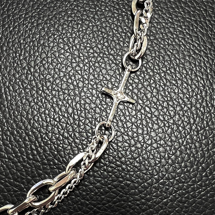 クロススターダブルチェーンネックレス ダブルチェーンネックレス クロススター | インナーショップDiamondHearts  | 詳細画像8 