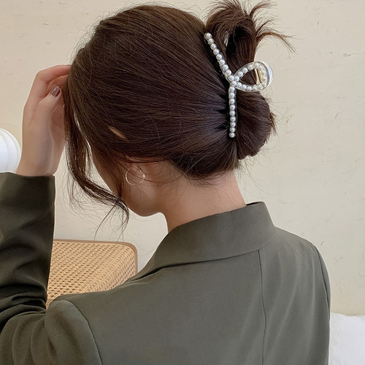 バンスクリップ ヘアアクセサリー ヘアアレンジ アクセント 大人かわいい | Doux Belle  | 詳細画像6 