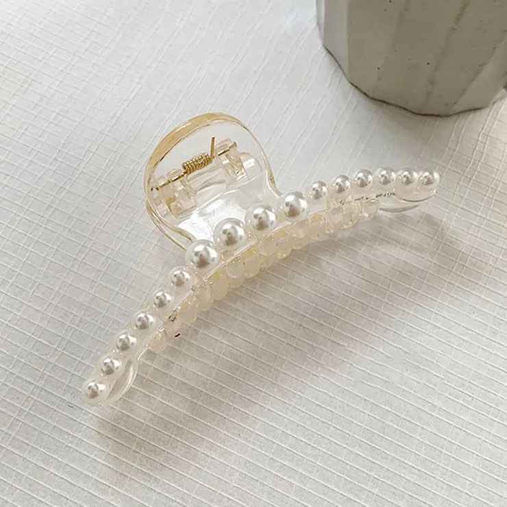 A | バンスクリップ ヘアアクセサリー ヘアアレンジ アクセント 大人かわいい | Doux Belle 