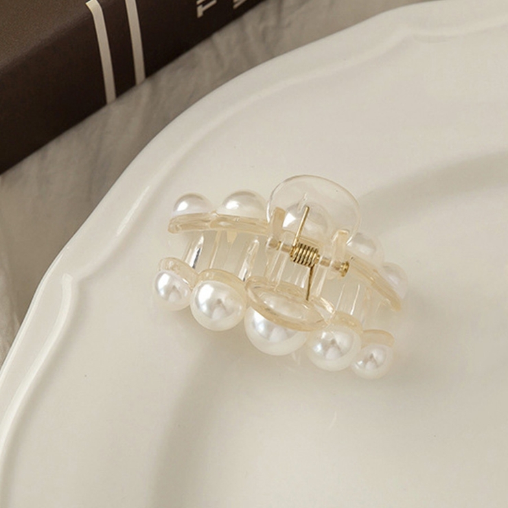 D | バンスクリップ ヘアアクセサリー ヘアアレンジ アクセント 大人かわいい | Doux Belle 