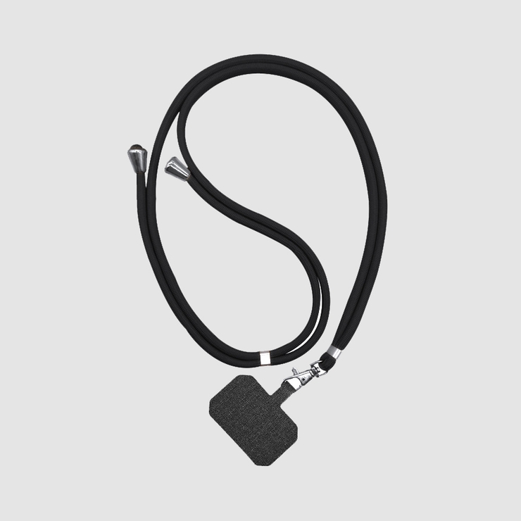 ブラック | 携帯ストラップ スマホショルダー ストラップホルダー | Doux Belle 