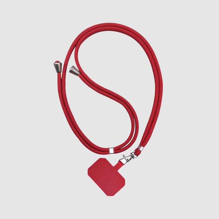 レッド | 携帯ストラップ スマホショルダー ストラップホルダー | Doux Belle 