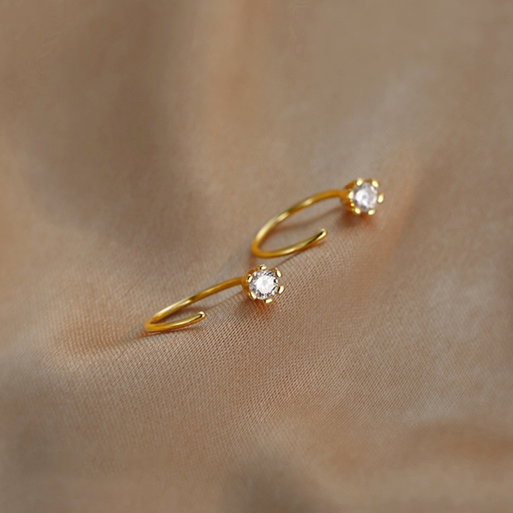 ビジューミニフープピアス | Doux Belle  | 詳細画像4 