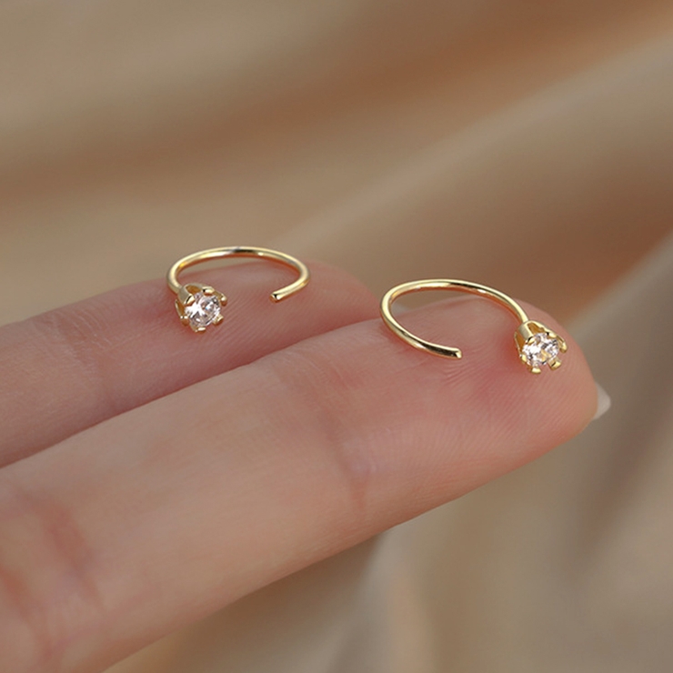 ビジューミニフープピアス | Doux Belle  | 詳細画像5 