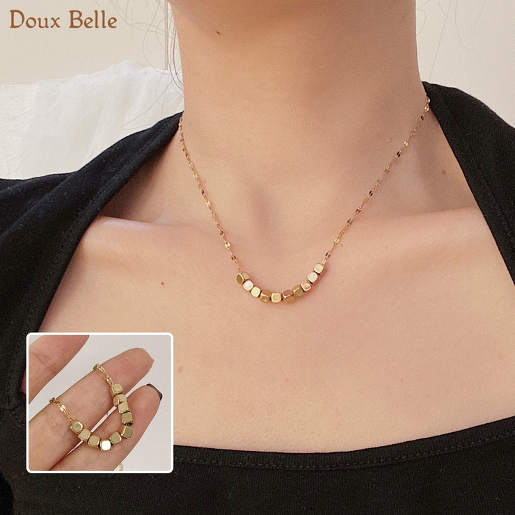 スクエアストーンネックレス | Doux Belle  | 詳細画像1 